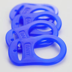Demearly universal-compatibility image shows button-style pacifiers fitting up to 20 mm