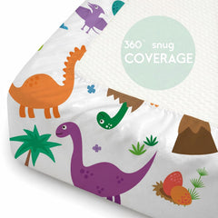 DengFengLai unicorn ice cream pattern crib sheet boosts playful imagination.