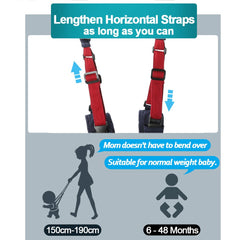 DERALAON walking harness with adjustable straps enables easy, hands-free balance assistance.