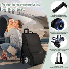 DerBiedersinn backpack straps plus wheels offer hands-free carry through airports.