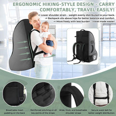 DerBiedersinn car seat travel bag waterproof fabric guards against rain and dust