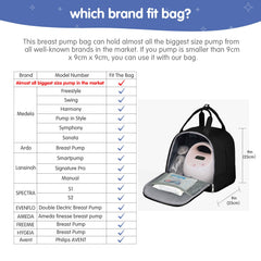 DERJUNSTAR Spectra pump bag offers large capacity for pumps, tubing, and bottles.