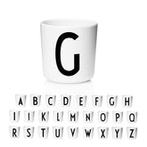 Design Letters melamine sippy cup 7oz front view durable toddler training cup