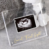 DEYIXUN acrylic ultrasound frame front view with crystal clarity and stable base for display