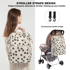 Dezcrab diaper bag side pocket for tissue and bottle storage.