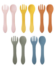 DF DualFerv 10pc baby utensils packaging shows gift-ready set