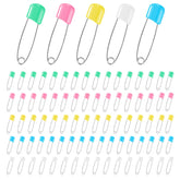 DF DUALFERV 110-pack stainless steel diaper pins in a storage box for mess-free changes