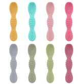 DF DualFerv baby spoons self-feeding set with colorful handles supports independent feeding and mealtime fun.