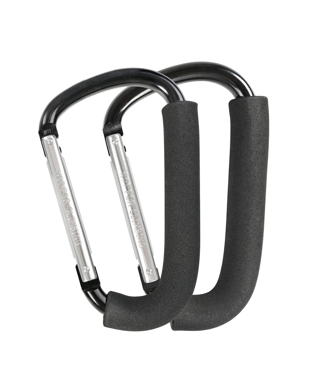 DF DUALFERV stroller hooks 2-pack large clip keeps bags secure during shopping trips
