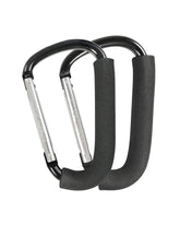DF DUALFERV stroller hooks 2-pack large clip keeps bags secure during shopping trips