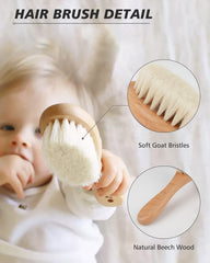 DF DUALFERV wooden-handle brush detail with ergonomic grip.
