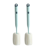 DI QIU REN Bottle Soft Brush head close-up showing soft sponge for scratch-free cleaning.