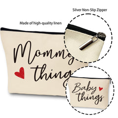 Sahjzk diaper bag accessory pouches ideal for wipes, pacifiers, and small items.