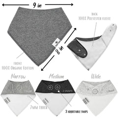 Diaper Squad adjustable 3-snap design grows with baby from 2 to 36 months.