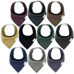 Diaper Squad 10-pack bibs for drool-teething keep baby outfits dry and clean.