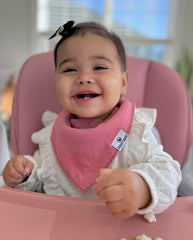 Diaper Squad absorbent bibs with double-layer fabric trap moisture, reducing wet clothes during teething.