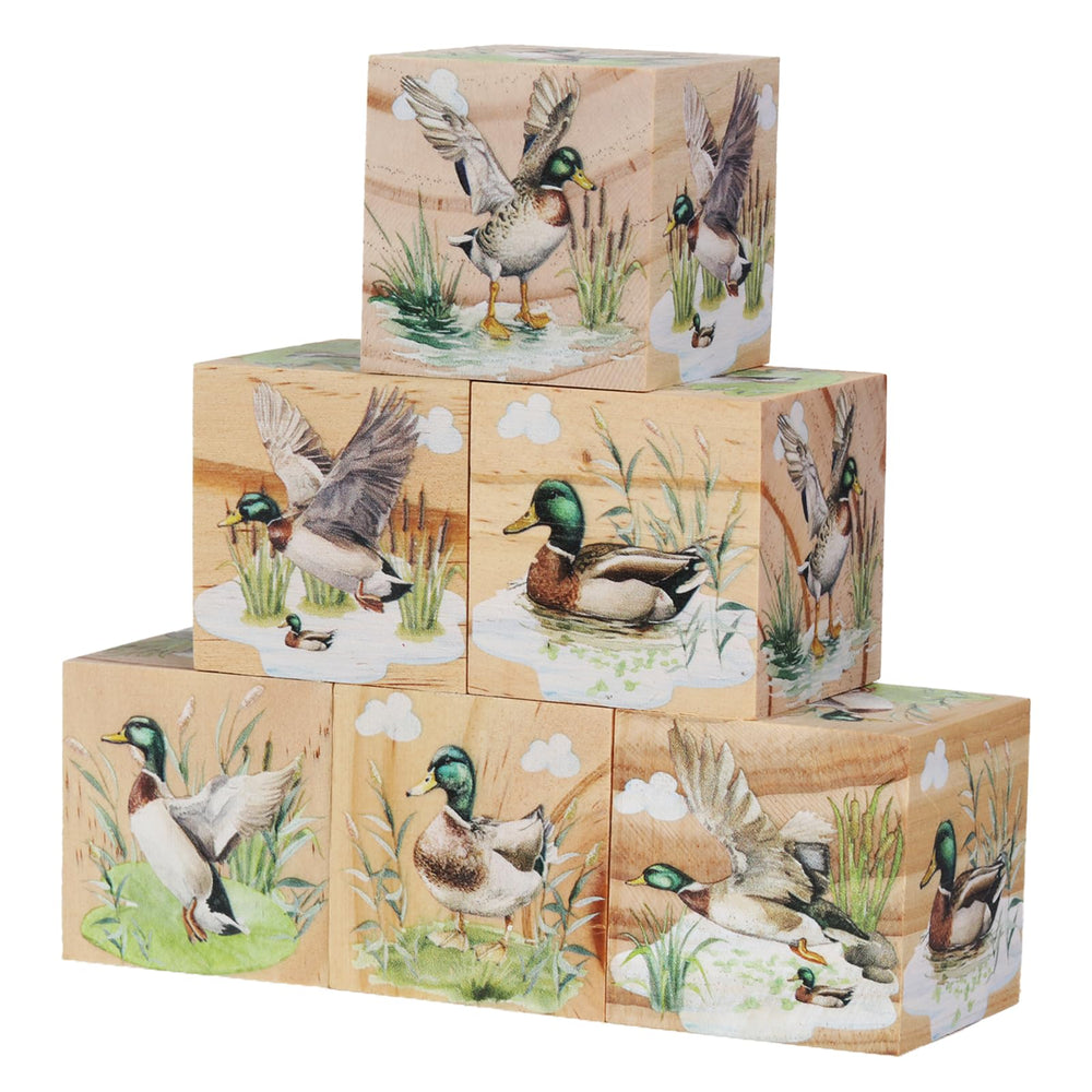 Diartpaint Wild Duck blocks closeup showing nursery decor that sparks imaginative play