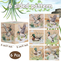 Diartpaint Wild Duck blocks on shelf show durable wooden design and charm