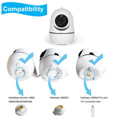 Didalo baby monitor clip on crib compatibility enables bedside mounting