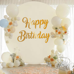 DIIRHUI vinyl weatherproof sign withstands wind and rain for celebrations.