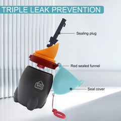 DIJIAMEIYA travel urinal cap blue showing secure closure for mess-free transport.