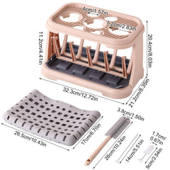 DIJIAMEIYA drying rack compact design on counter saves counter space