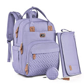 Dikaslon diaper bag backpack wide opening for quick one-hand access and easy packing.
