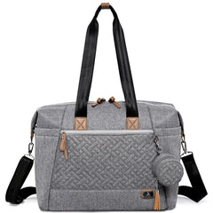 Dikaslon diaper bag tote front pocket keeps keys and essentials within quick reach