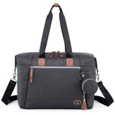 Dikaslon diaper bag tote pacifier case enables organized on the go.