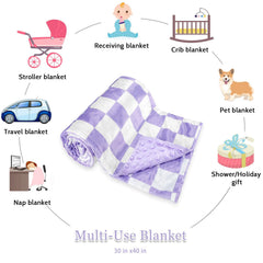 DILIMI blanket suited for crib, stroller, or nursing cover on the go.