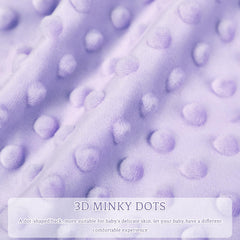 DILIMI purple checkered design complements nursery decor while keeping baby cozy.