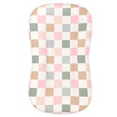 DILIMI Baby Lounger Cover with checkerboard soft fabric adds nursery comfort and style.