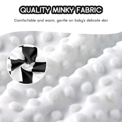 DILIMI Minky Seat Cover shows three harness slots for quick, secure setup.