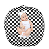 DILIMI newborn lounger cover in checkerboard fabric offers ultra-soft, breathable comfort and easy cleaning.