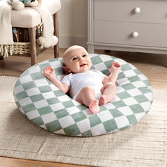 DILIMI green checkerboard pattern adds stylish design, elevating nursery aesthetics