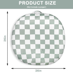 DILIMI newborn lounger cover with handle for carrying emphasizes portable, mess-free nursery sessions