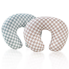 DILIMI nursing pillow cover green checkered for cozy baby comfort