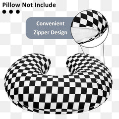 DILIMI nursing pillow cover hidden zipper detail for safe skin-friendly closure.