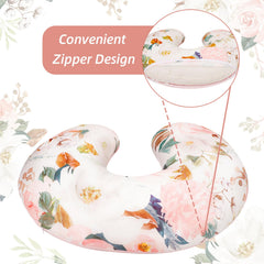 DILIMI nursing pillow cover in soft plush fabric for baby skin comfort