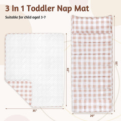 DILIMI nap mat with detachable blanket for easy washing and warmth.
