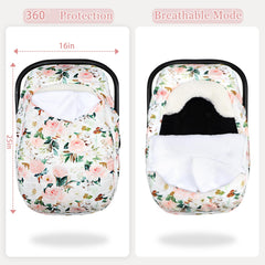 DILIMI universal-fit elastic-bottom showcases secure snug fit on most car seats.