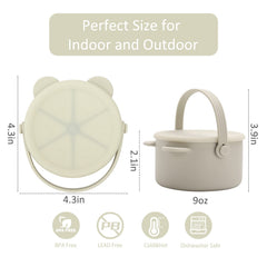 Dilovely snack cups bucket-like handle for easy one-handed carry