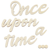 Dimeho Once Upon a Time wooden sign wall art adds warm ambiance to bedrooms