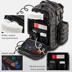 Dinictis Dad Diaper Bag insulated bottle pockets keep drinks at the right temperature