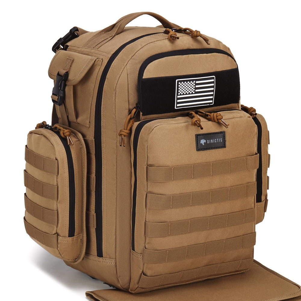 Dinictis dad diaper bag large capacity interior for organized essentials.