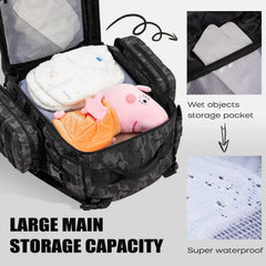 Dinictis Dad Diaper Bag wet wipes pocket enables quick diaper changes on the go