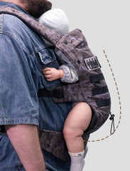 Dinictis Tactical back view reveals balanced weight distribution for comfort