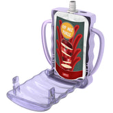 Dinneractive Sip Wiz keeps baby snacks mess-free with a secure pouch holder.