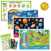 DINSUMRUG sticky plastic baby placemats pack keeps tables clean on the go.