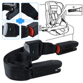DIRAWOR straps with ISOFIX connector for secure child seat installation.